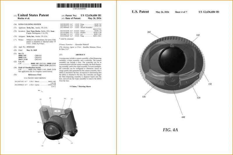 Tesla's New 'Lens Cleaning System' Patent: A Critical Step Towards Flawless FSD and Optimus Vision - Tesery Official Store