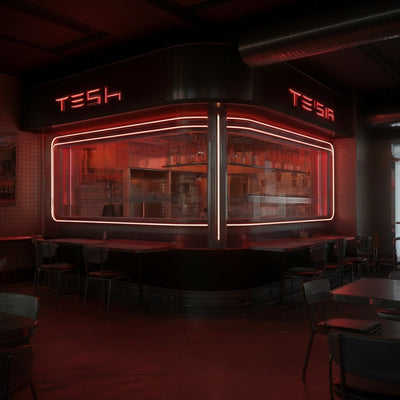 The Tesla Diner is Basically Finished—Here’s What It Looks Like