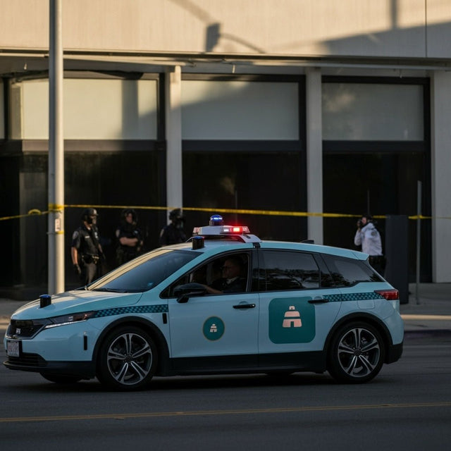 Taxi autonome Waymo fonce directement dans une confrontation active avec le LAPD