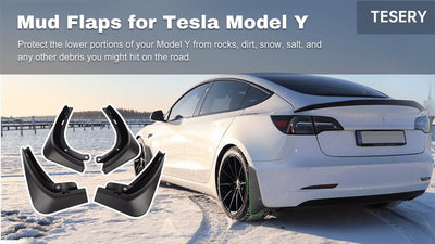 What do Tesla Mud Flaps Splash Guards do with Model 3 and Model Y?