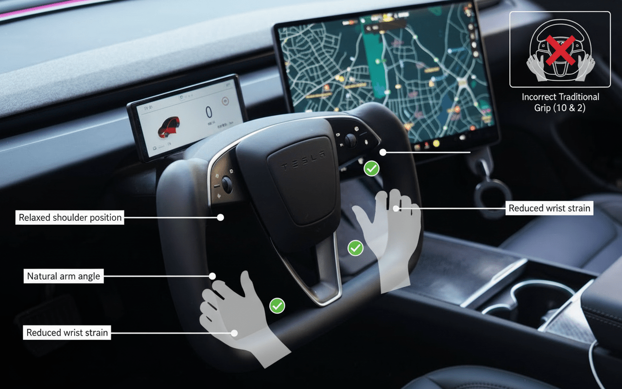 Why Yoke Steering Wheels Offer Superior Hand Comfort During Tesla FSD - Tesery Official Store