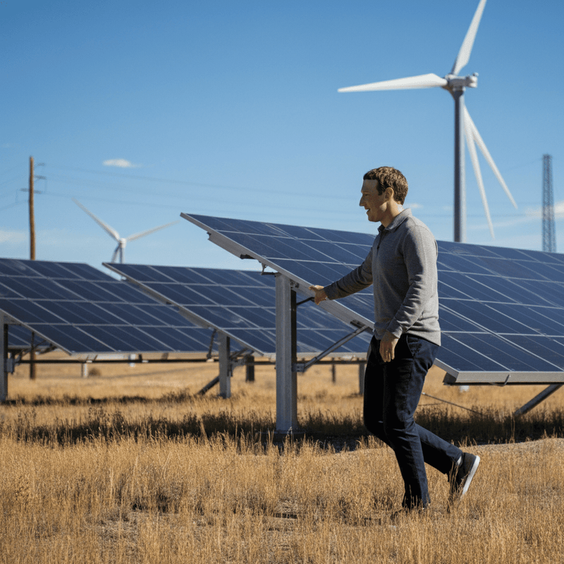 Zuckerberg’s Meta Taps Musk’s Tesla for Massive Wyoming Clean Energy Project - Tesery Official Store