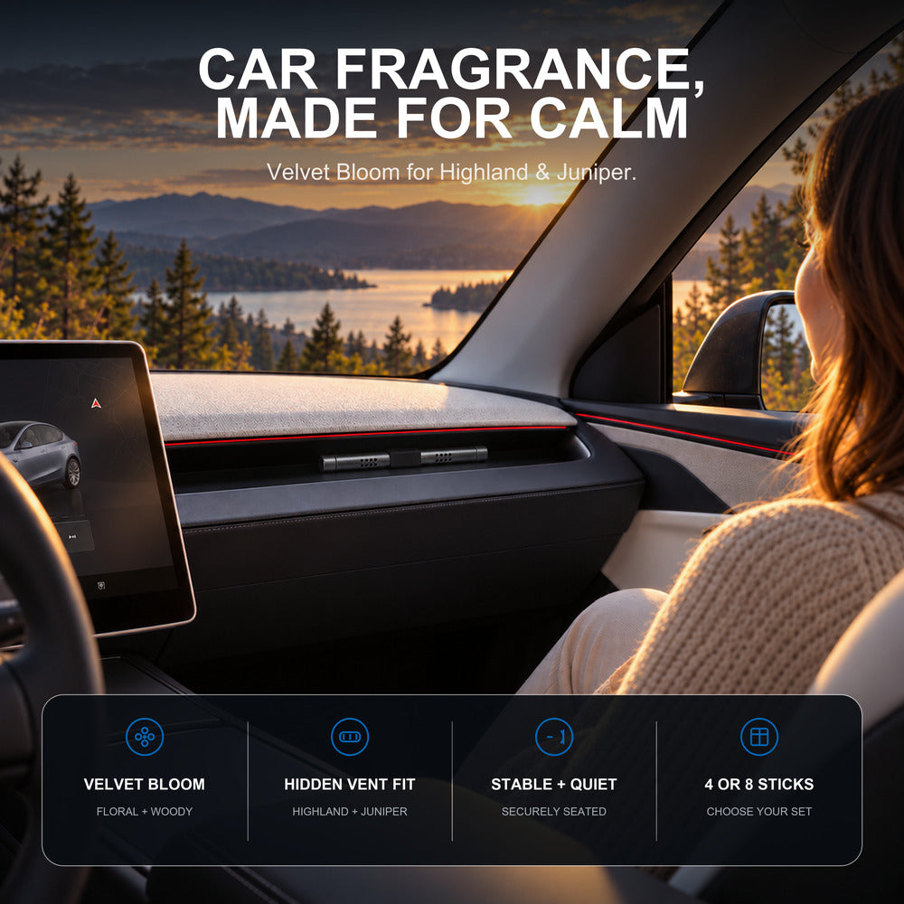 Bâtonnet parfumé désodorisant TESERY pour Model 3 Highland & Model Y Genévrier