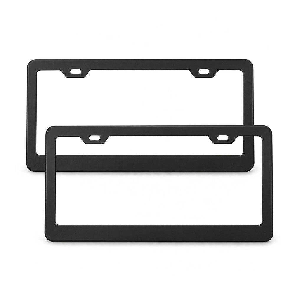 Black License Plate Frames for Tesla – 2 Pack, Front & Rear