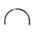 A curved black plastic or metal trim piece with multiple pre-drilled mounting holes, shown on a plain white background.