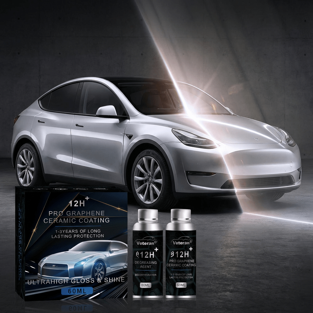 12H Graphene Ceramic Coating & Degreaser Kit | Mirror Shine & Hydrophobic - Tesery Official Store