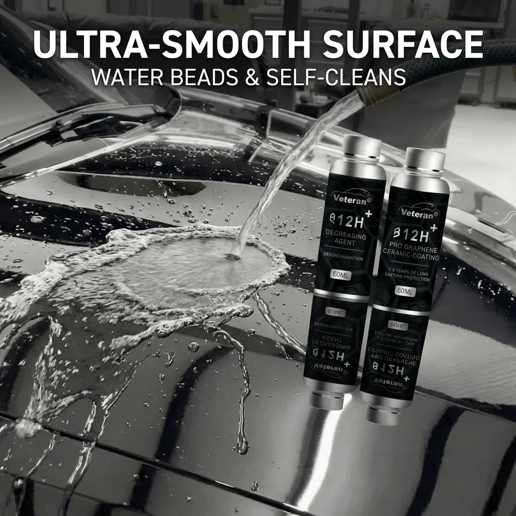 12H Graphene Ceramic Coating & Degreaser Kit | Mirror Shine & Hydrophobic - Tesery Official Store