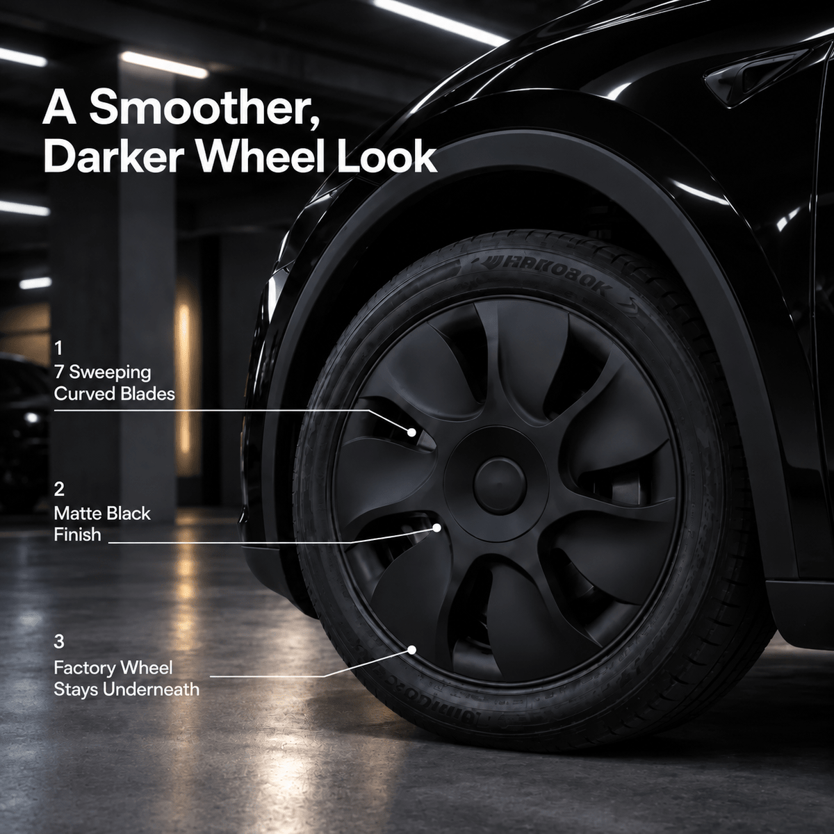 18″ Cyclone Wheel Covers for Tesla Model Y Standard 2026+ (4PCS) - Tesery Official Store