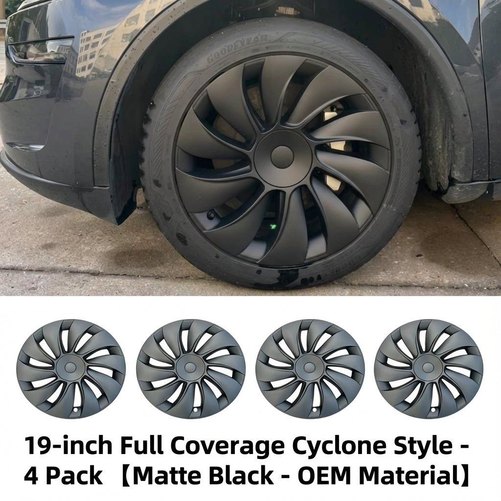 19 - inch Cyclone Wheel Covers for Tesla Model Y Juniper 2025+ (Set of 4) - Tesery Official Store
