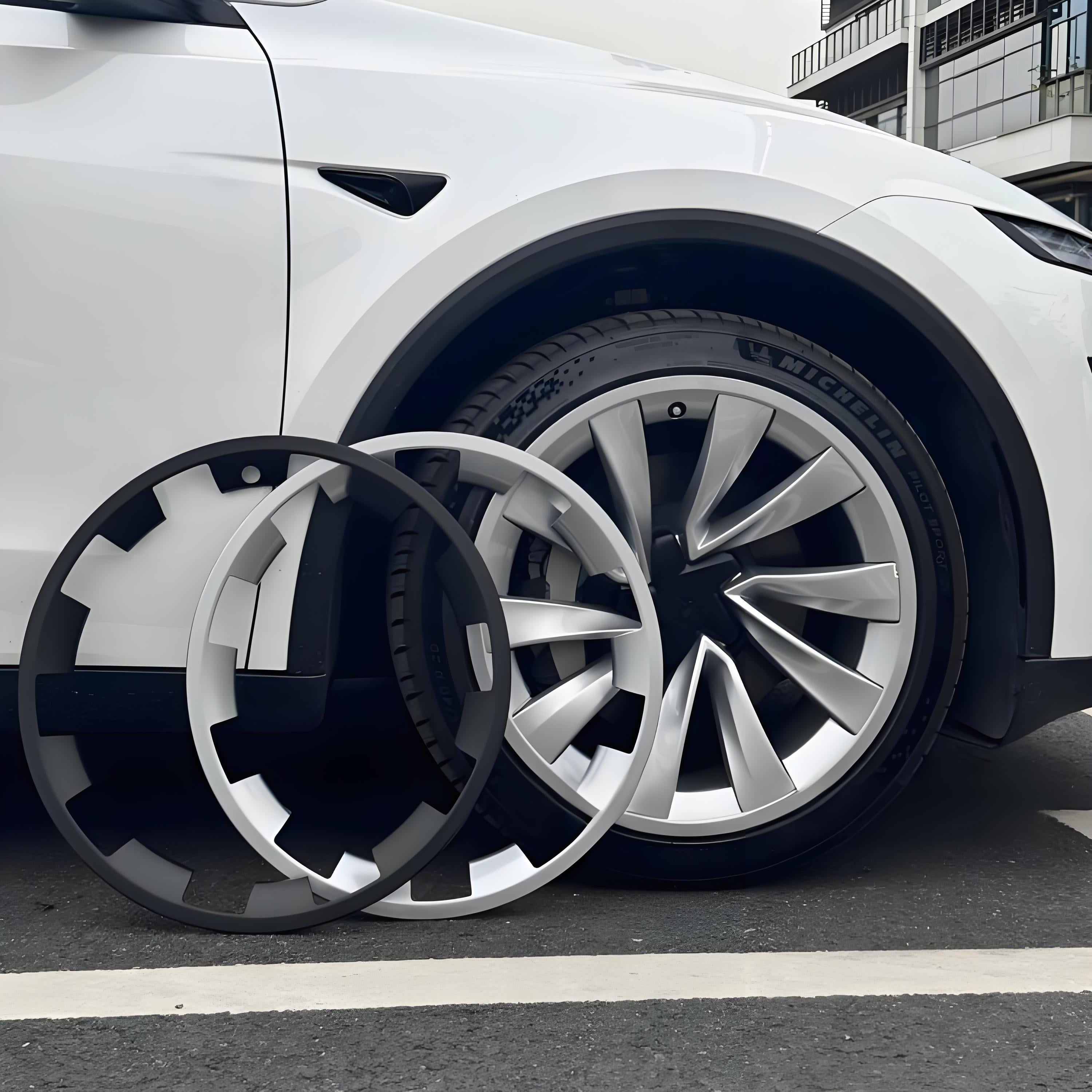 テスラ モデルY ジュニパー 20インチ ホイールリムプロテクター（4個