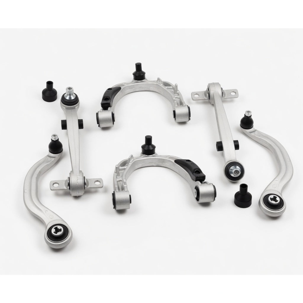 Tesla Model 3 6-piece front control arm kit studio view