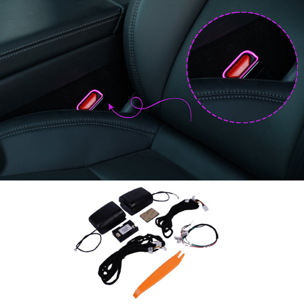 64-Color RGB Seat Belt Buckle Ambient Light Kit for Tesla Model 3 Highland & Model Y Juniper