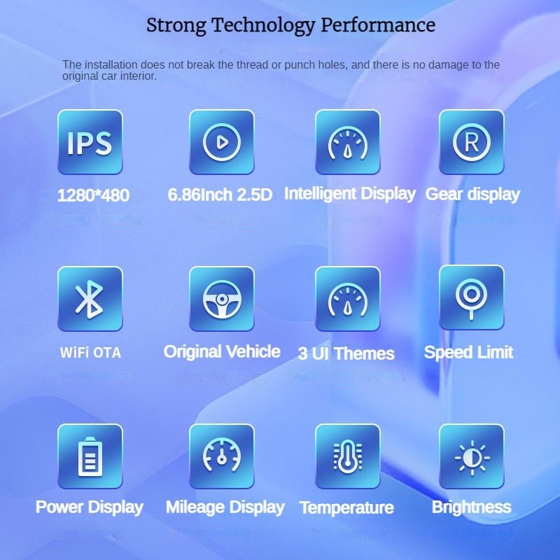 6.86'' Steering Instrument Cluster Display for Tesla Model 3 / Model Y - Tesery Official Store