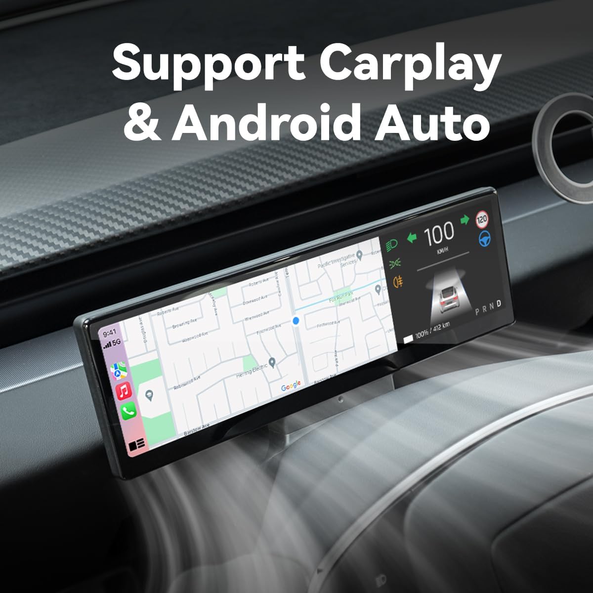 8.8 Inch Touch Screen Instrument Cluster Dashboard for Model 3 / Y