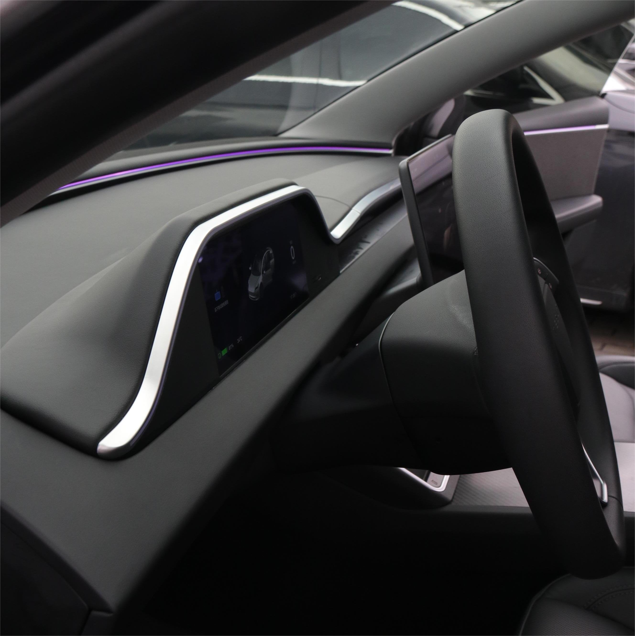 テスラ Model 3/Y ダッシュボードディスプレイ CarPlay＆アンビエント