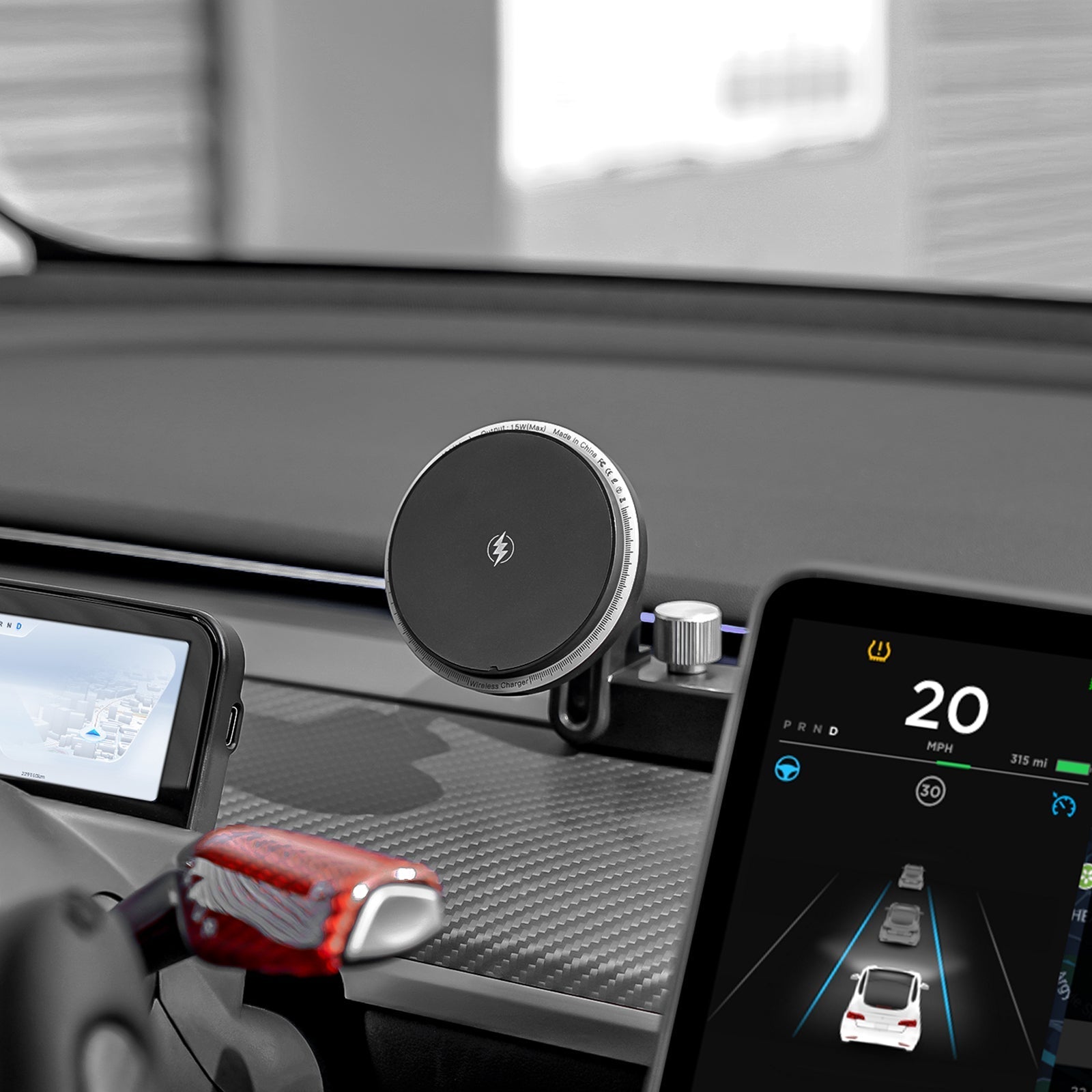 S1MPL0 Supporto Magnetico Magsafe Per Auto, Rotazione 360°, Adesivo Removibile, Compatibile Con IPhone E Android