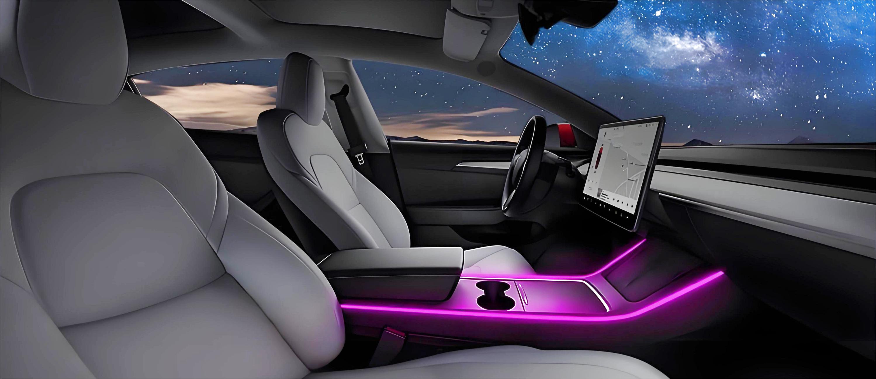 Nestour 2016-2020 Tesla Model 3 Y Neon-Innenbeleuchtung für Autos Nestour 2016-2020 Tesla Model 3 Y Neon-Innenbeleuchtung für Autos