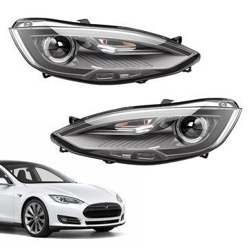 TESERY Bi-Xenon HID Headlight Replacement for Model S (12-15)