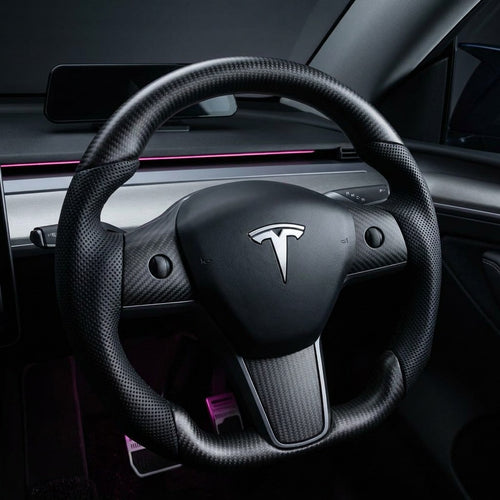Volant de sport en fibre de carbone pour Tesla Model 3 / Y 【Style 39】