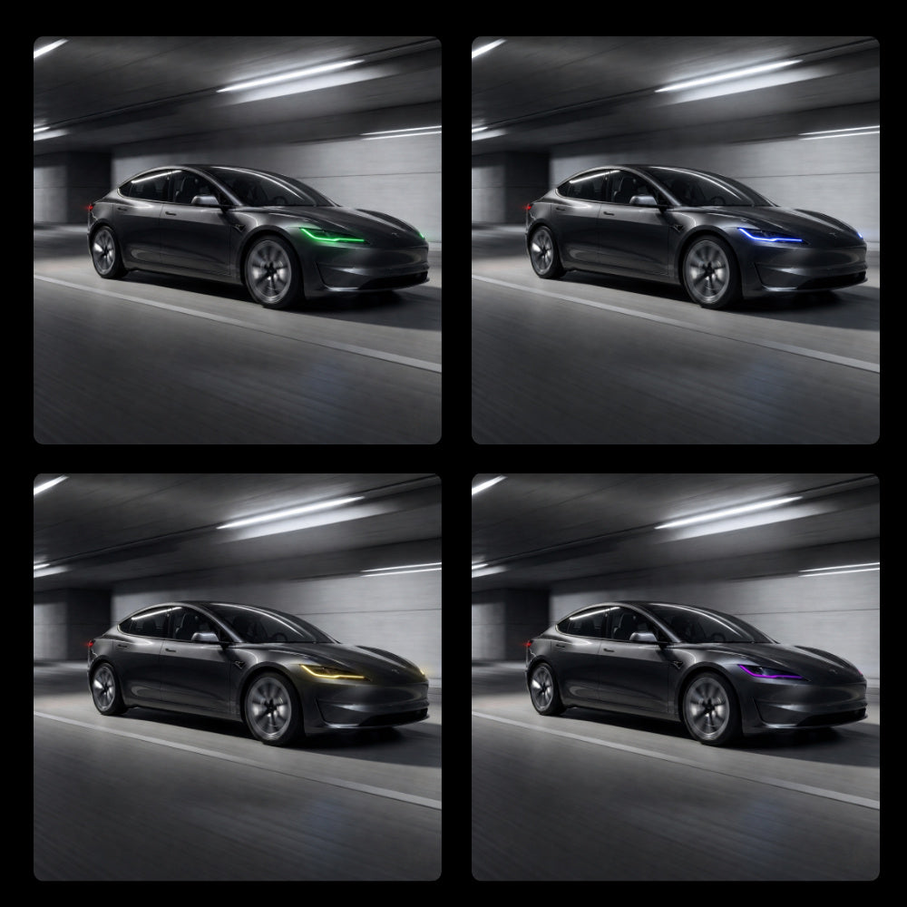 RGB DRL Modul Opgraderingssæt til Model 3 Highland丨App & Fjernbetjening