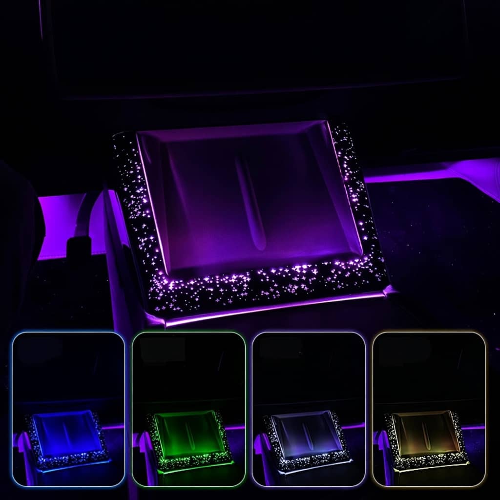 Starry Galaxy Wireless Charging Port Ambient Light for Model 3 Highland / Model Y Juniper