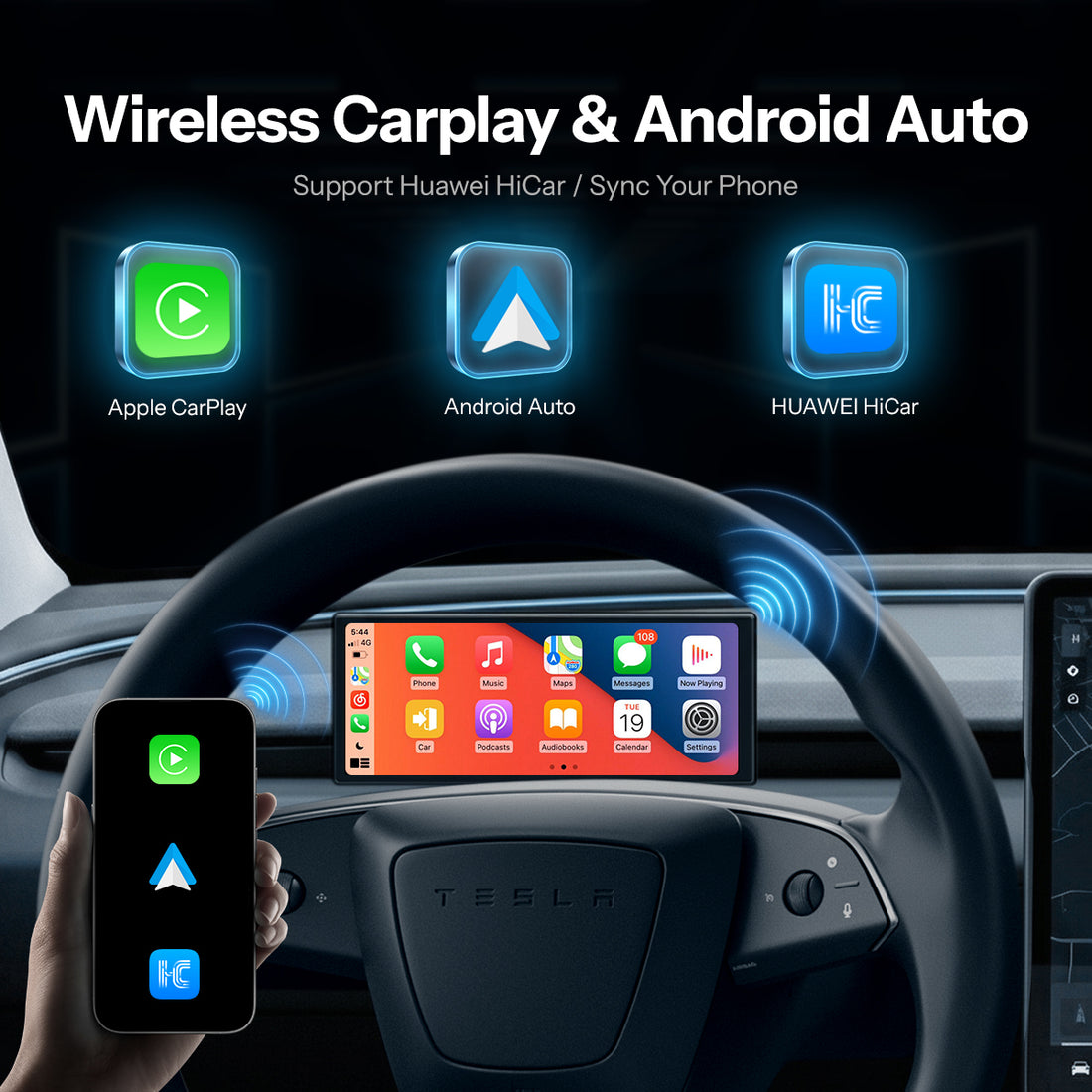 TESERY 6.2'' Dashboard Screen Display for Tesla Model 3 / Model Y