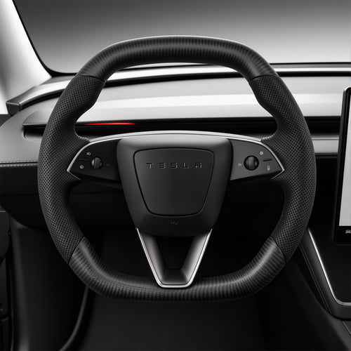D-Shaped Carbon Fiber Steering Wheel for Model 3 Highland / Model Y Juniper