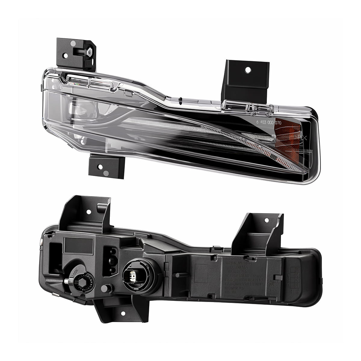Model X right fog light front and rear