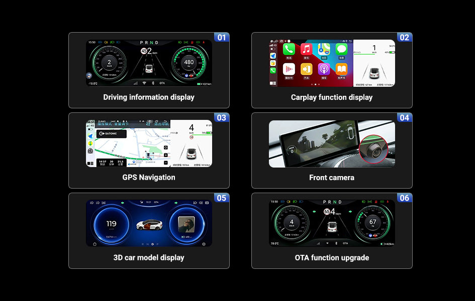 TESERY 10.25‘’ Android 4G Tesla Model 3 / Y Display LCD Instrument Dashboard Screen