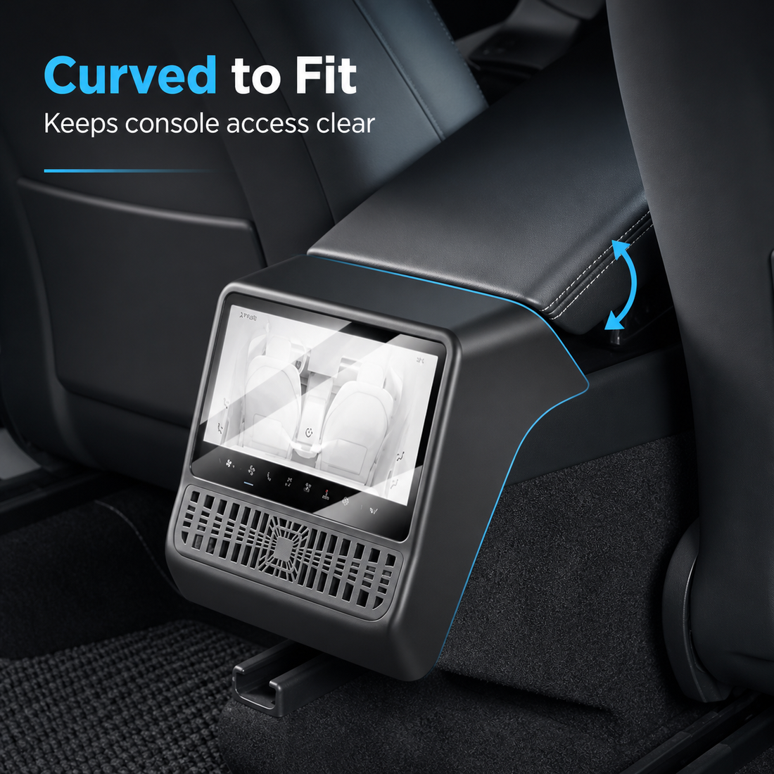 Tempered Glass Rear Screen Protector with Air Vent Cover for Model YL