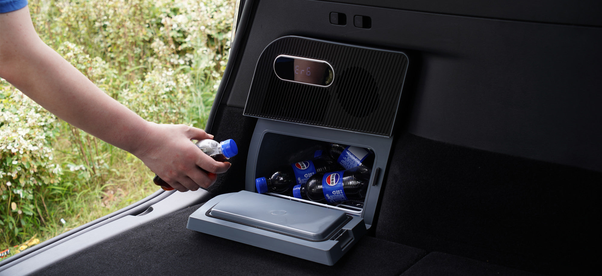 Tesla Model Y Refrigerator | Console/Trunk Integrated Cooler - Tesery