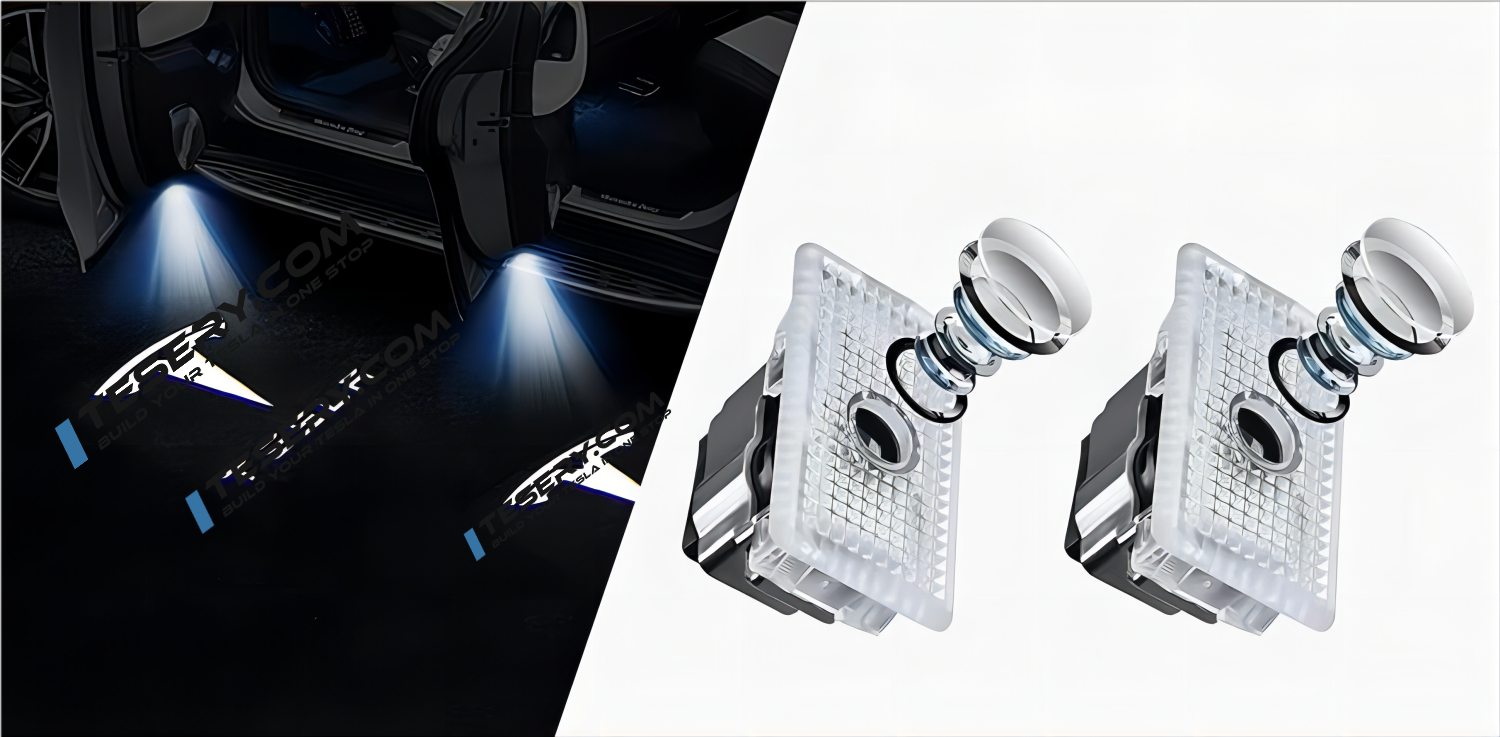 Tesla Puddle Lights | Custom Logo Door Projectors | Easy Install - Tesery