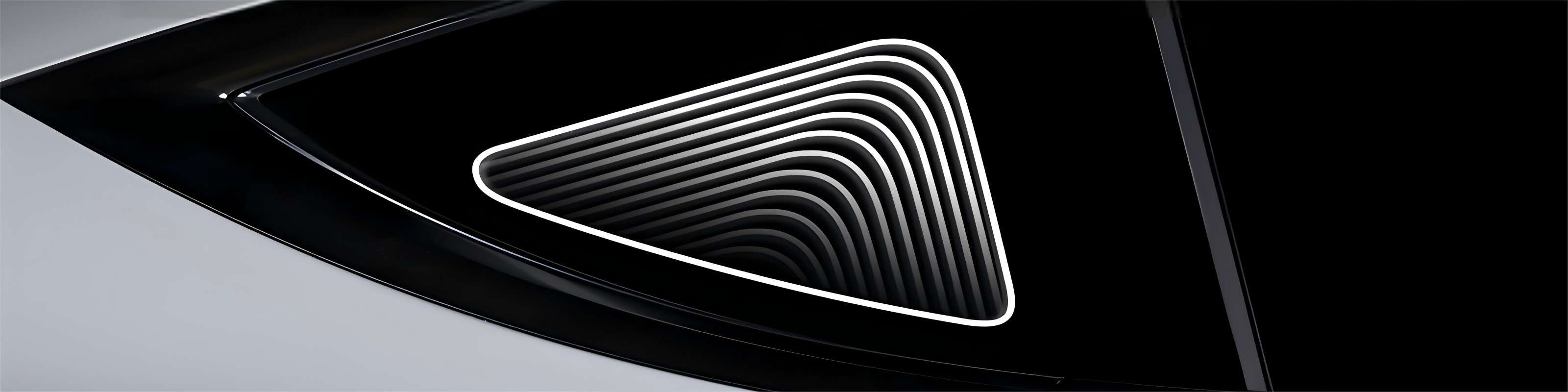 Tesela Triangular Tesla Model Y Triangle Window Ambient Light