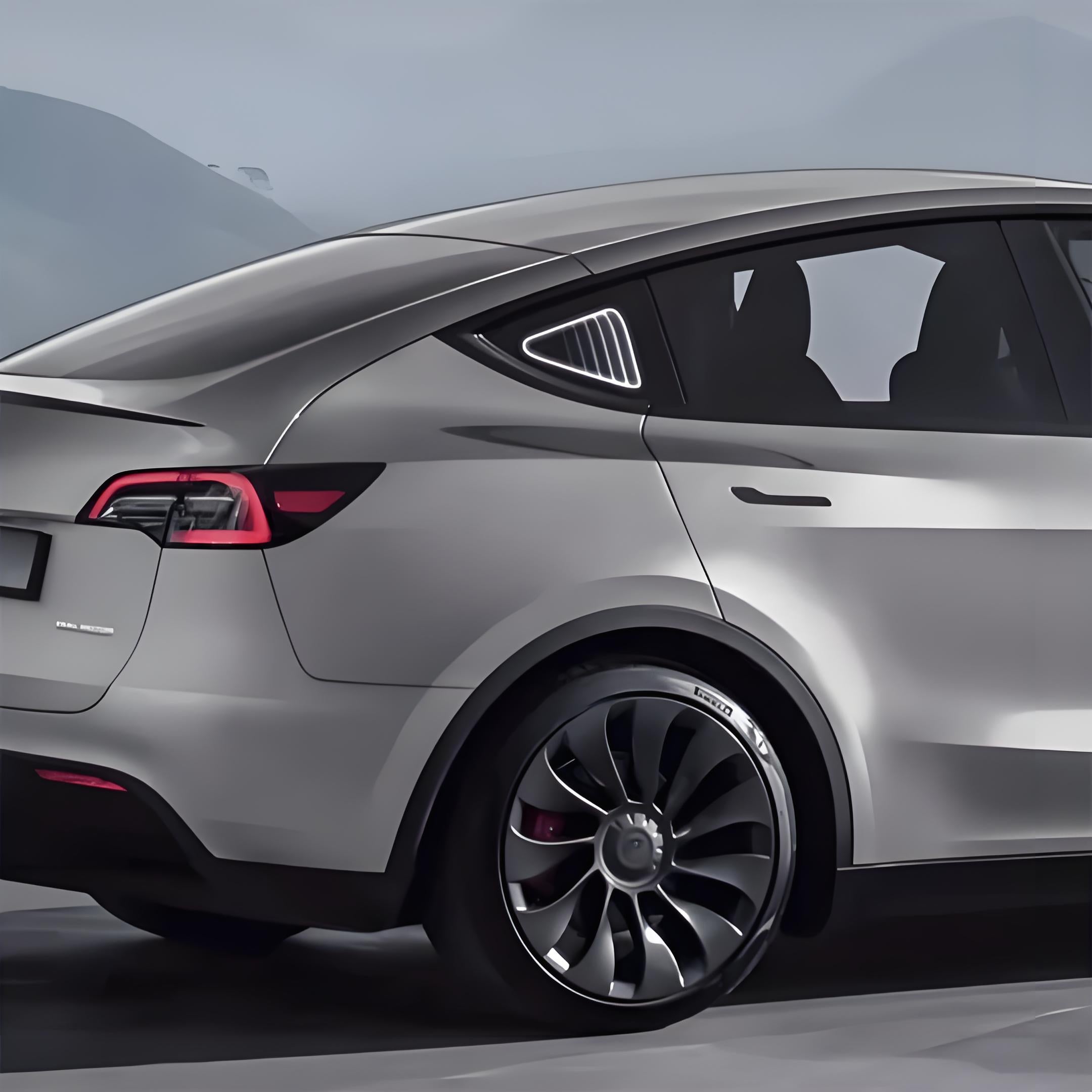 Tesela Triangular Tesla Model Y Triangle Window Ambient Light