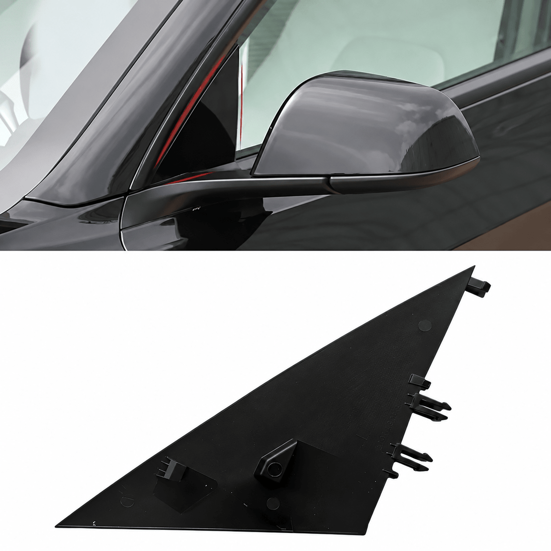 A-Pillar Mirror Triangle Trim for Model 3 / 3 Highland (1130655-00-E / 1130656-00-E） - Tesery Official Store