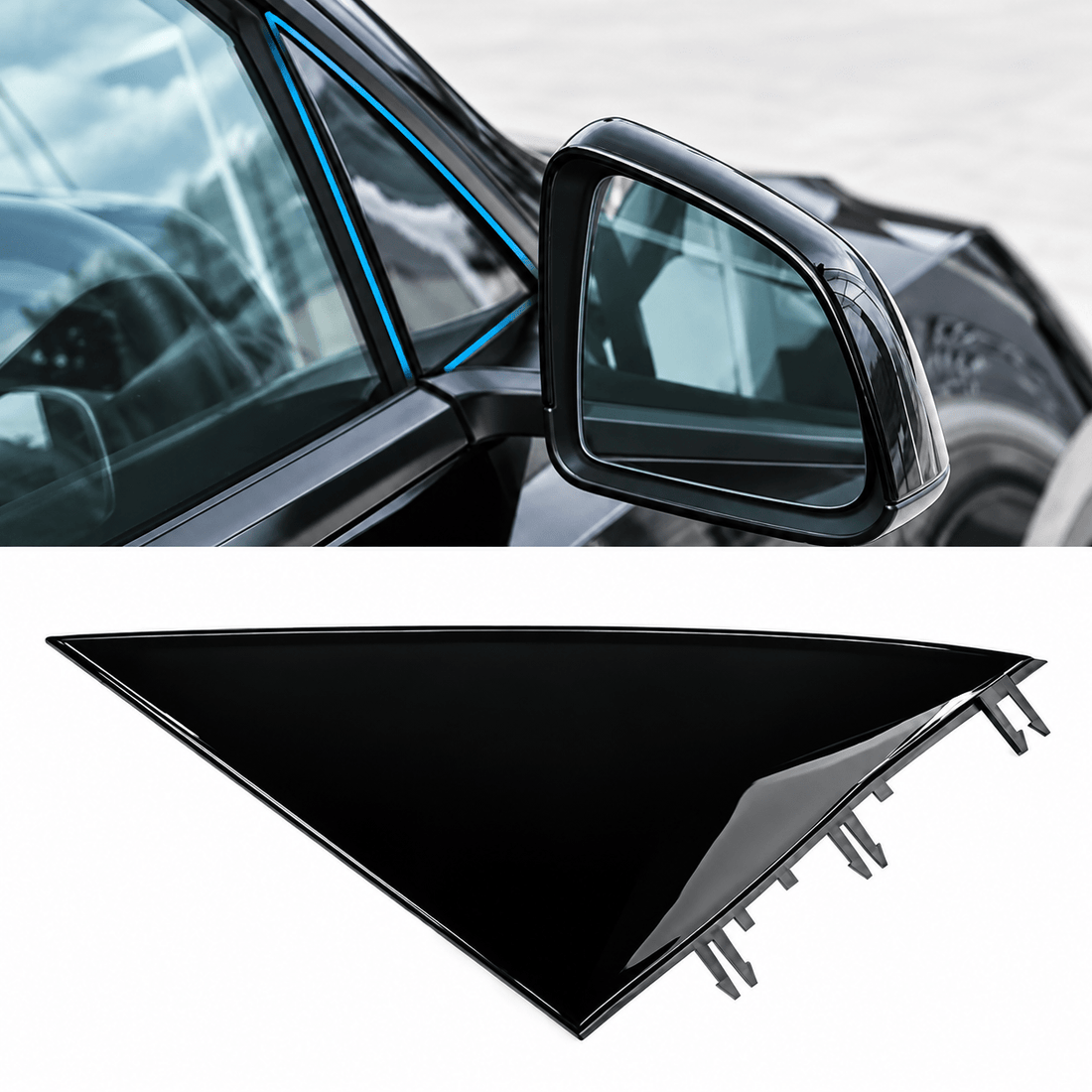 A-Pillar Mirror Trim for Tesla Model Y (2020-ON) - Tesery Official Store
