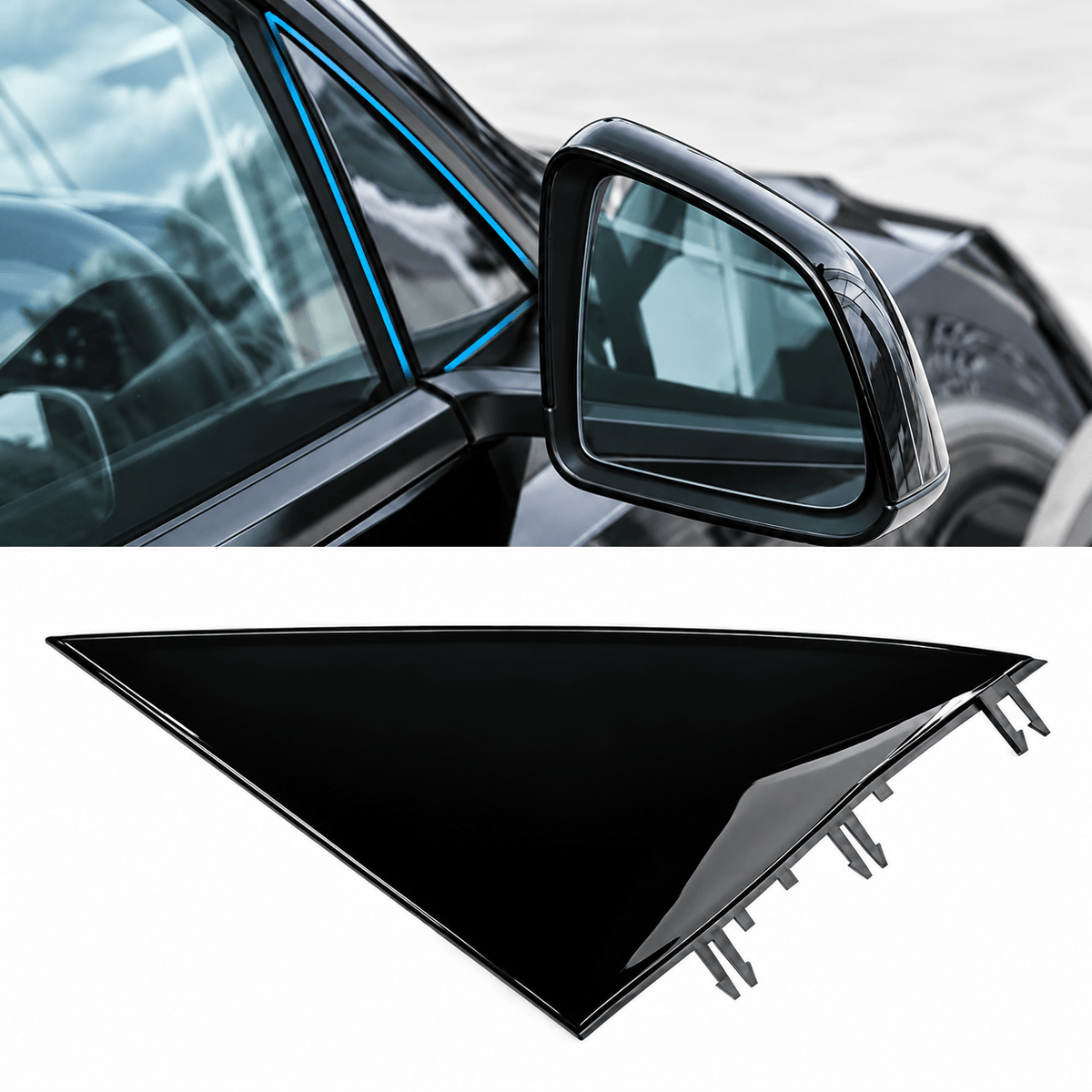A-Pillar Mirror Trim for Tesla Model Y (2020-ON) - Tesery Official Store
