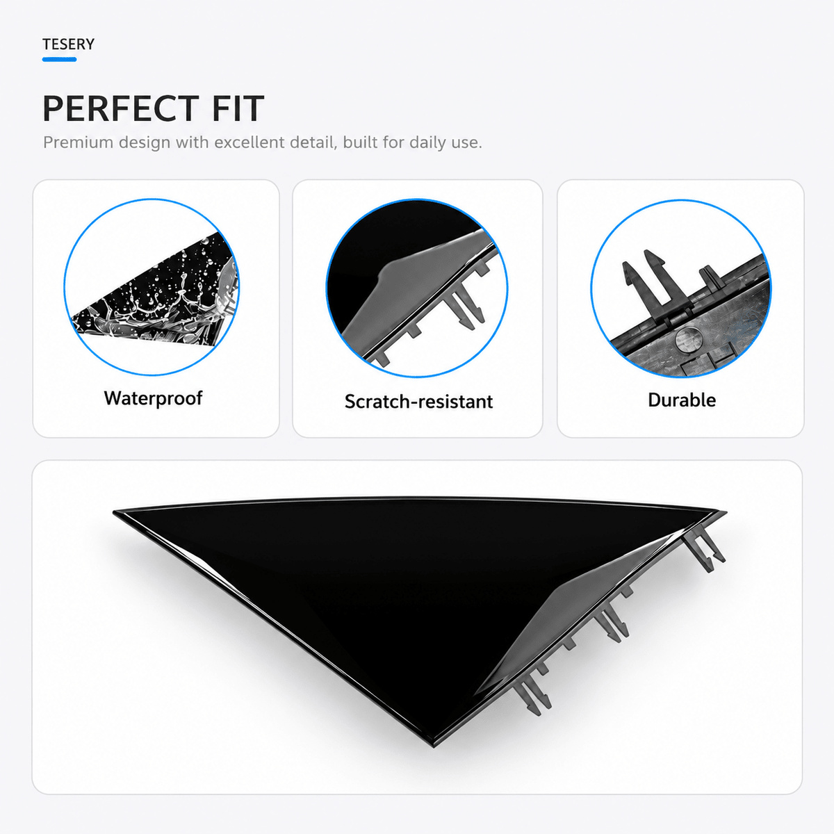 A-Pillar Mirror Trim for Tesla Model Y (2020-ON) - Tesery Official Store