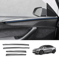 ABS Interior Door Panel Upper Trim Covers (4Pcs) for Tesla Model Y Juniper - Tesery Official Store