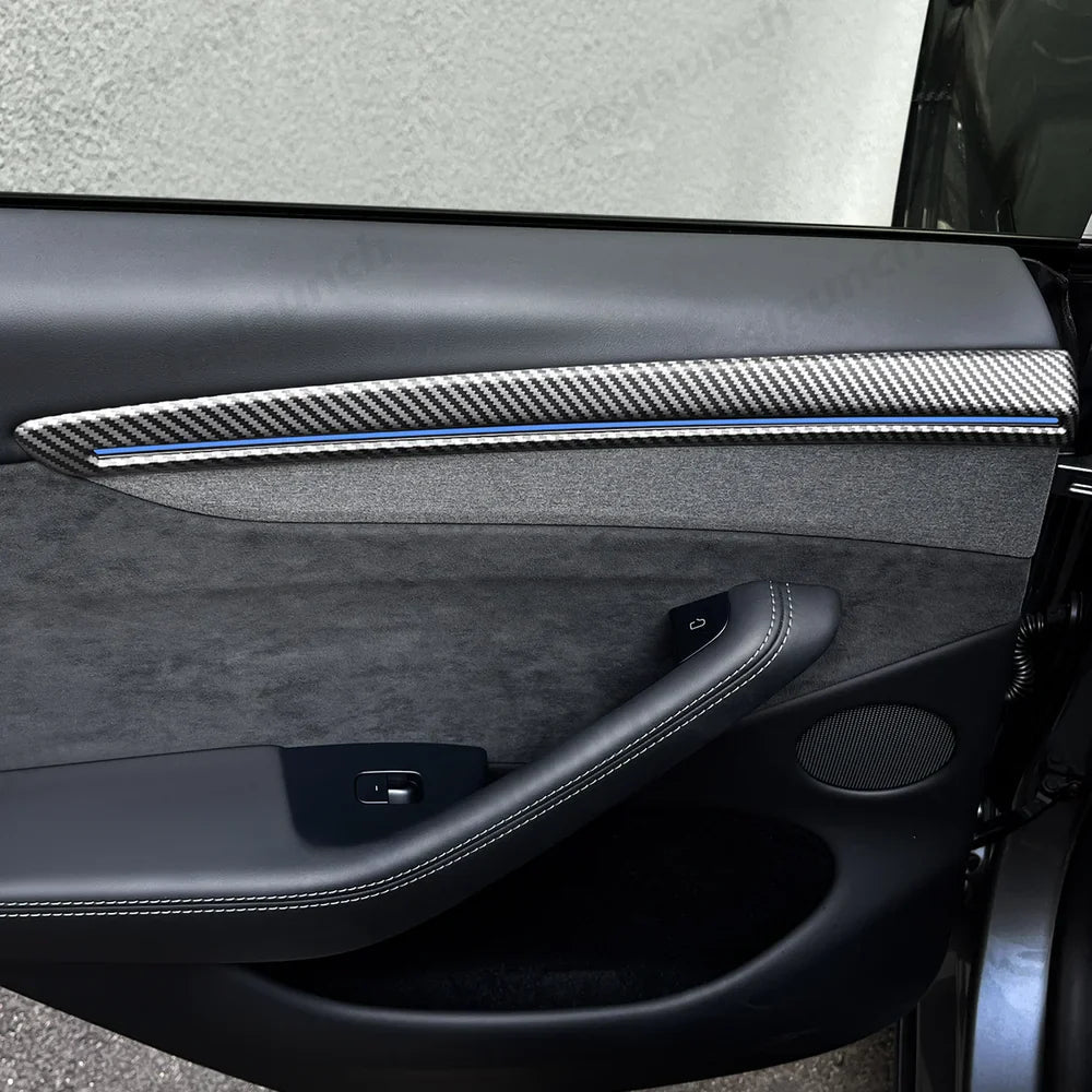 ABS Interior Door Panel Upper Trim Covers (4Pcs) for Tesla Model Y Juniper - Tesery Official Store