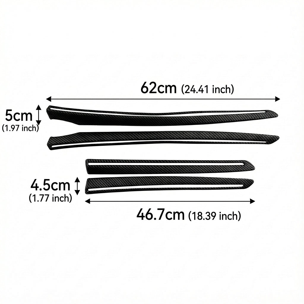 ABS Interior Door Panel Upper Trim Covers (4Pcs) for Tesla Model Y Juniper - Tesery Official Store