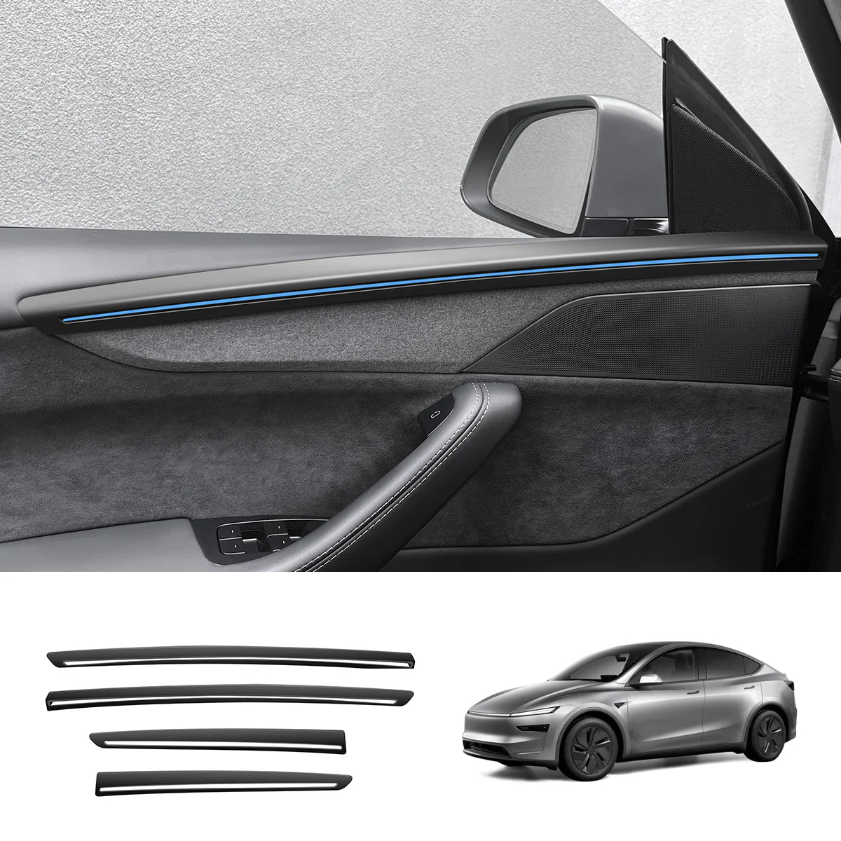 ABS Interior Door Panel Upper Trim Covers (4Pcs) for Tesla Model Y Juniper - Tesery Official Store
