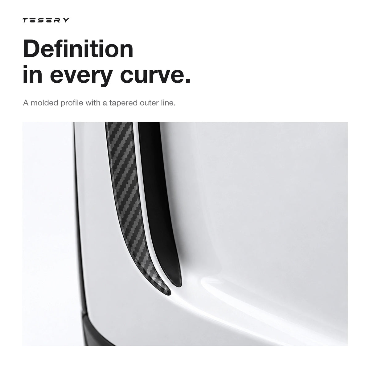 ABS Split Front Fog Light Bezel Cover for Model Y Juniper & YL 6-Seater - Tesery Official Store