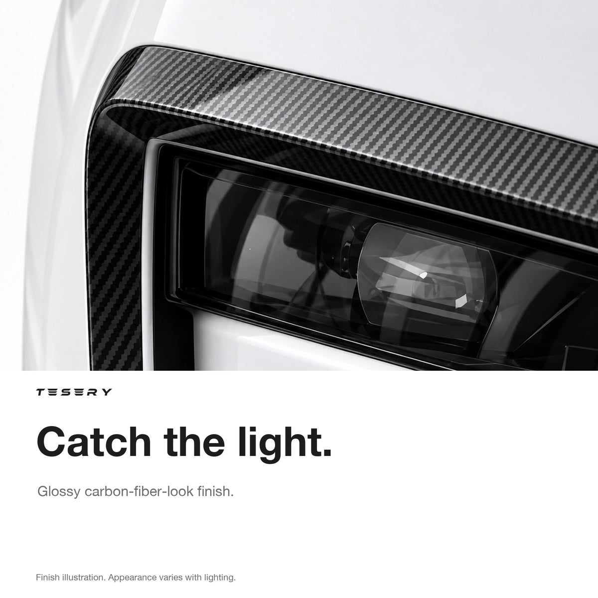 ABS Split Front Fog Light Bezel Cover for Model Y Juniper & YL 6-Seater - Tesery Official Store