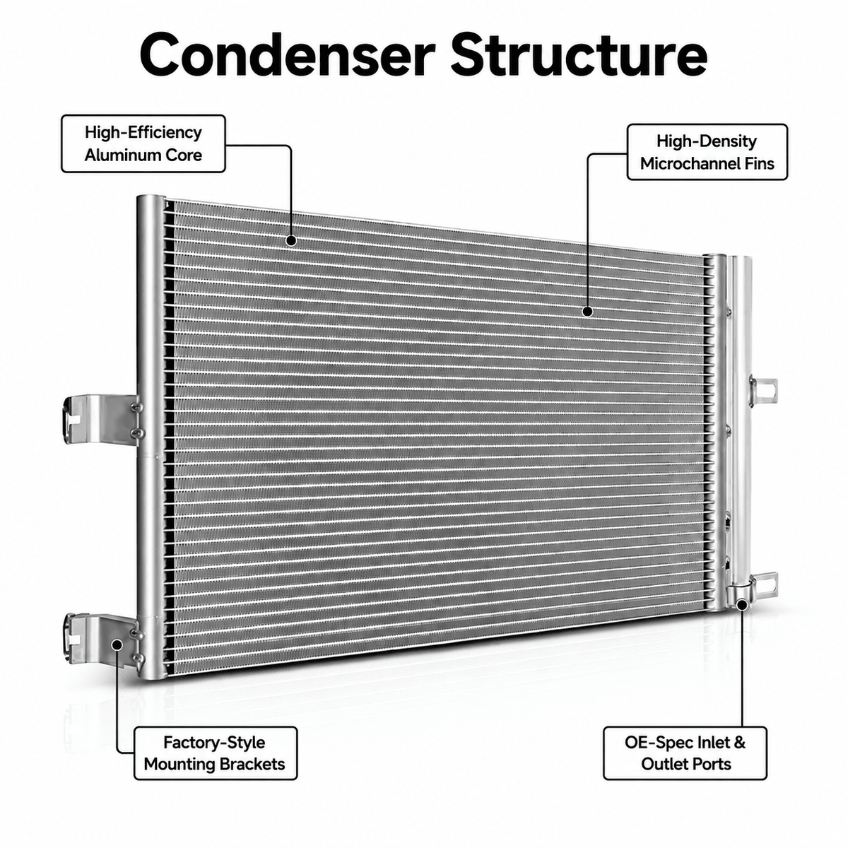 A/C Condenser for Tesla Model 3 2017–2020 (1077083-00-B) - Tesery Official Store