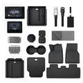 Accessories Kit for Tesla Model 3 Premium (2025+) – 12-Piece Must-Have Bundle for New Owners - Tesery Official Store