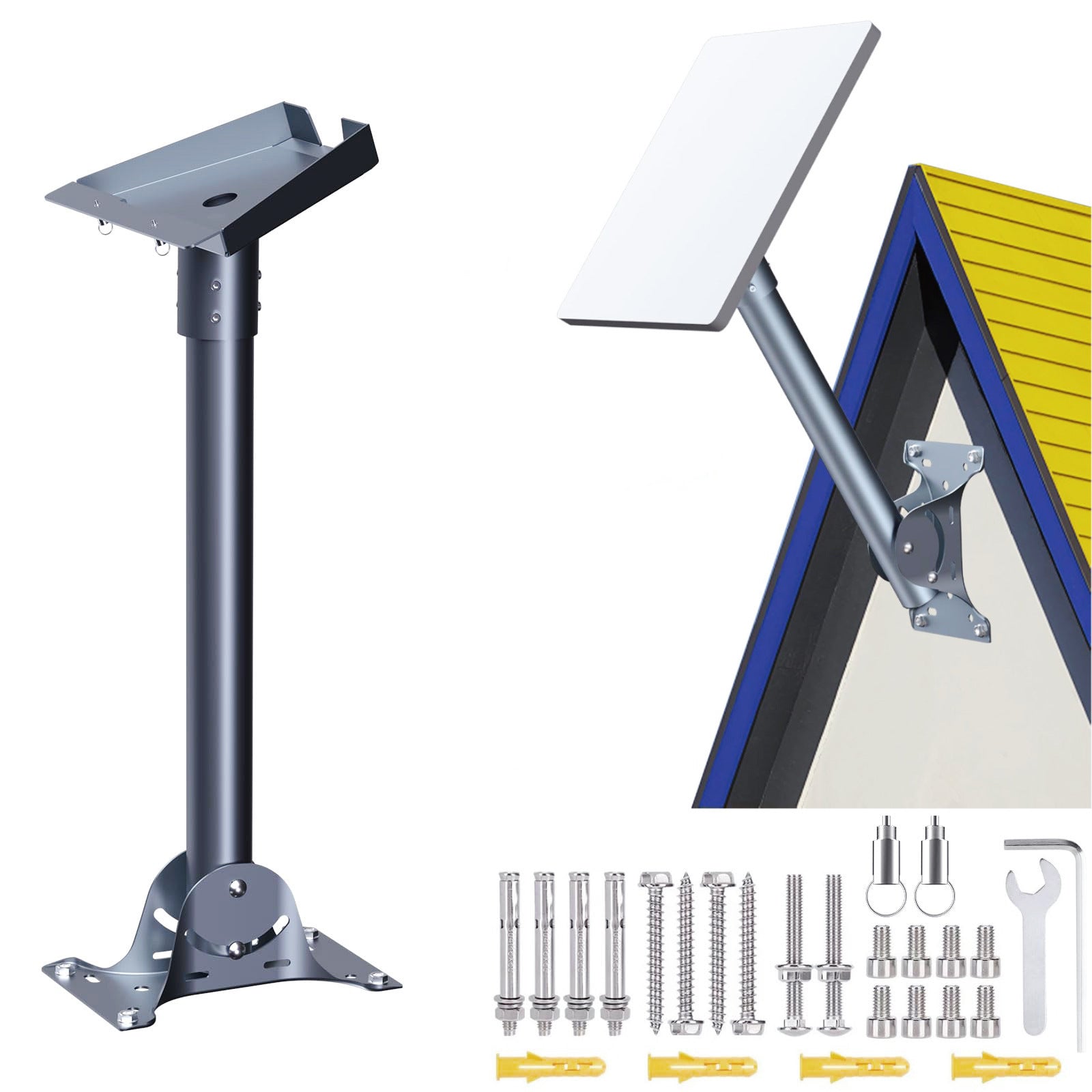 EDUP HOME Starlink V3 Wandhouder voor verticale hoek Gen 3, wandhouder met buisadapter voor internet kit satelliet