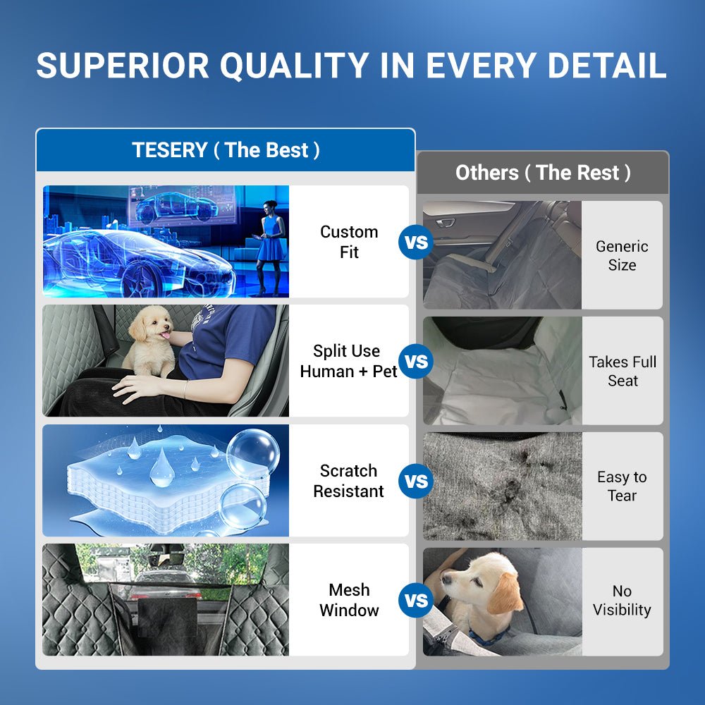 All - Inclusive Dog Seat Cover for Tesla Model 3/Y/S/X - Tesery Official Store