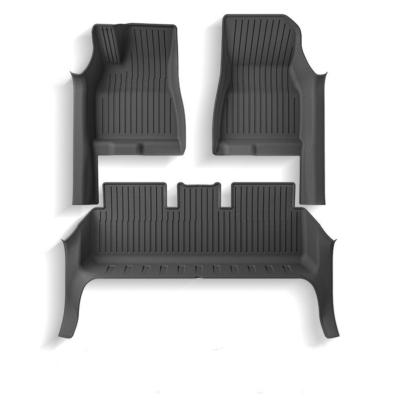 All Weather TPE Floor Mats with Door Sill Protector for Model 3 Highla