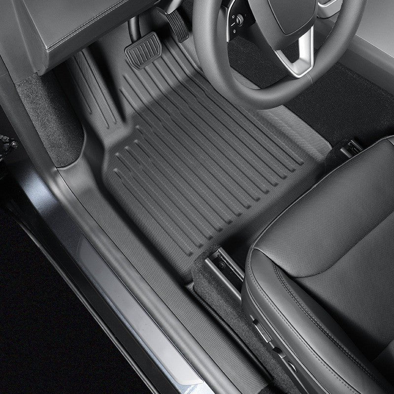 All Weather TPE Floor Mats with Door Sill Protector for Model 3 Highla